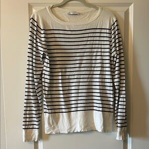 Sandro Paris Ivory Knit Oversized Top EUC